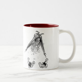 Grinsen Hexe Zweifarbige Tasse