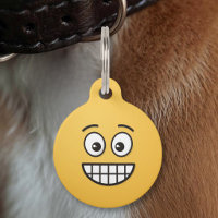 Grinsen mit dem Tag des offenen Auges Pet Name