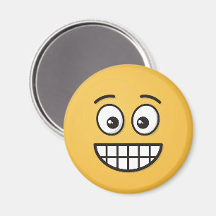 Grinsen mit offenen Augen Magnet