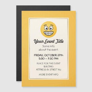 Grinsen mit offenen Augen Magnetkarte