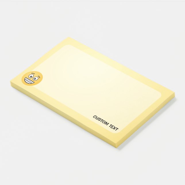 Grinsen mit offenen Augen Post-it-Notizen Post-it Klebezettel (angewinkelt)