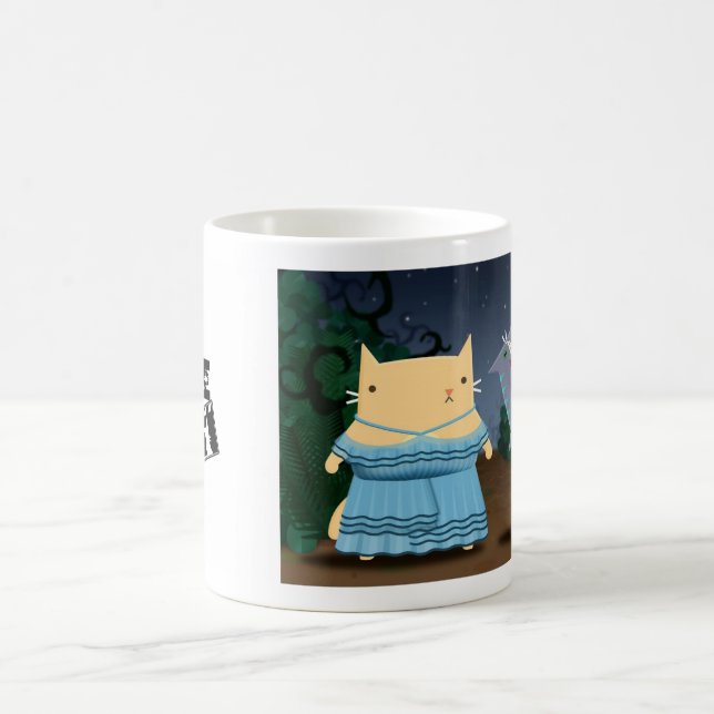 Grinsende Katze Kaffeetasse (Mittel)