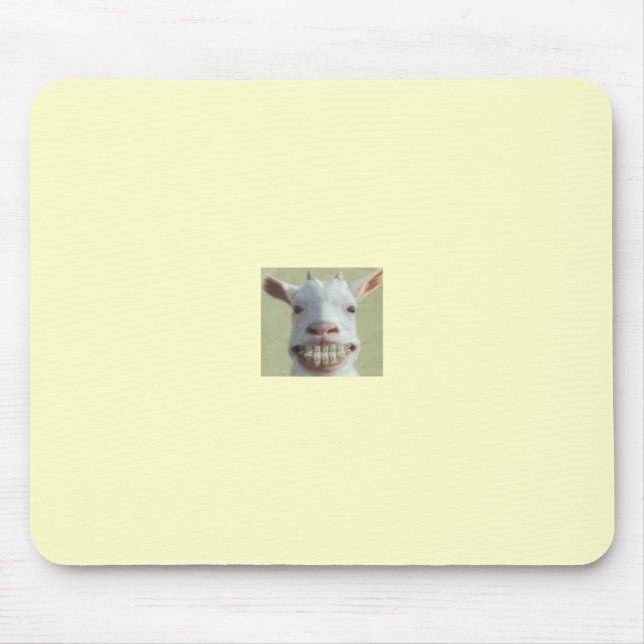 Grinsende Ziege Mousepad (Vorne)