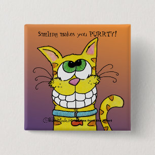 Grinsenkatze Button