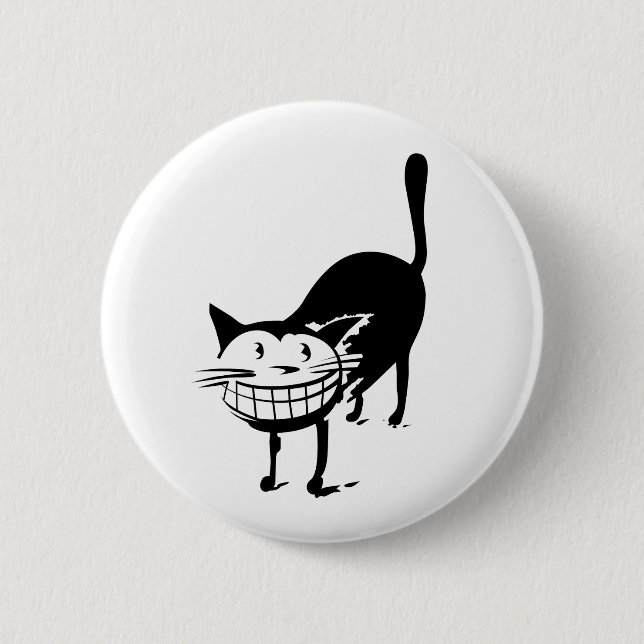 Grinsenkatze Button (Vorderseite)