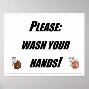 Grippe-Plakat Poster