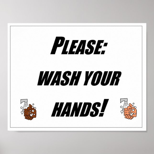 Grippe-Poster Poster (Vorne)