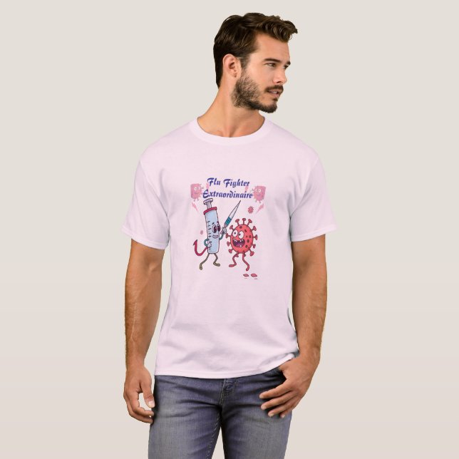 Grippebekämpfungsexperte T-Shirt (Vorne ganz)