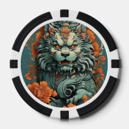 Grippeiche Löwe von Weisheit Poker Chip