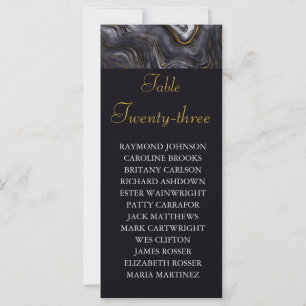 Gris Agis Plan Mariage de sièges Table Place Carte