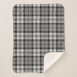 Gris Blackwatch Tartan Design Plaid