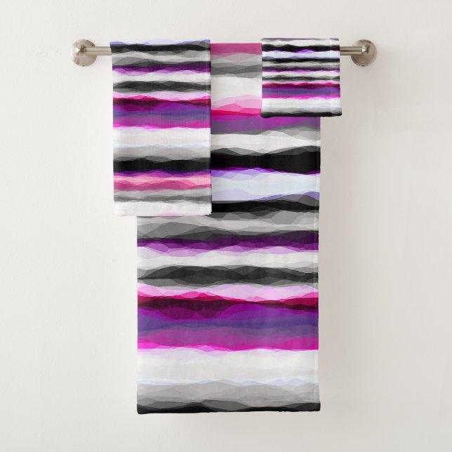 Gris, blanc et rose Abstrait (En situation)