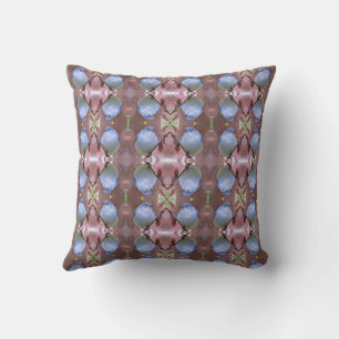 Gris Bleu - Coussin d'oiseaux Jardins