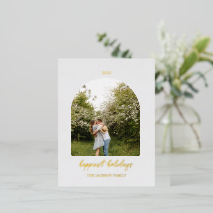 Gris   Carte postale Joyeux Noël Photo Foil
