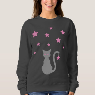 Gris Cat Stars Sweatshirt