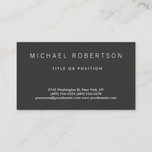 Gris clair Carte de visite moderne