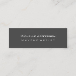 Gris clair Taille mince Carte de visite double fac