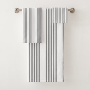 Gris et blanc cinq bandes motif