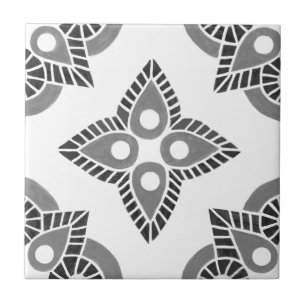 Gris et blanc Géométrique Carreaux en céramique