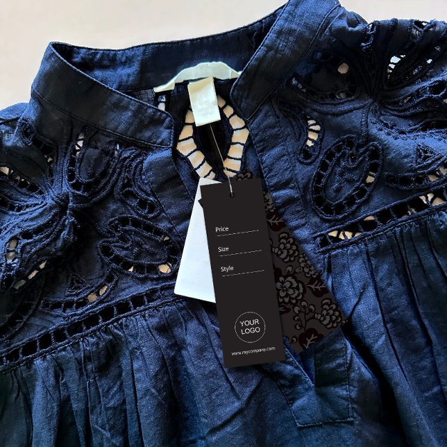Gris et noir Vibrant et Gras motif floral (A business that thrives on bold and vibrant design, with a signature touch of floral patterns.)