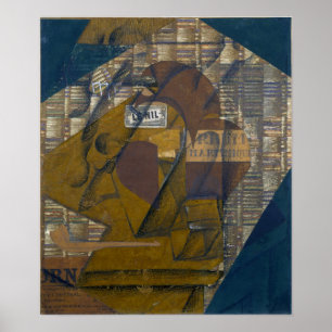 Gris - Flasche Rum und Zeitung Poster