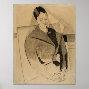 Gris - Frau Cezanne, nach Cezanne Poster