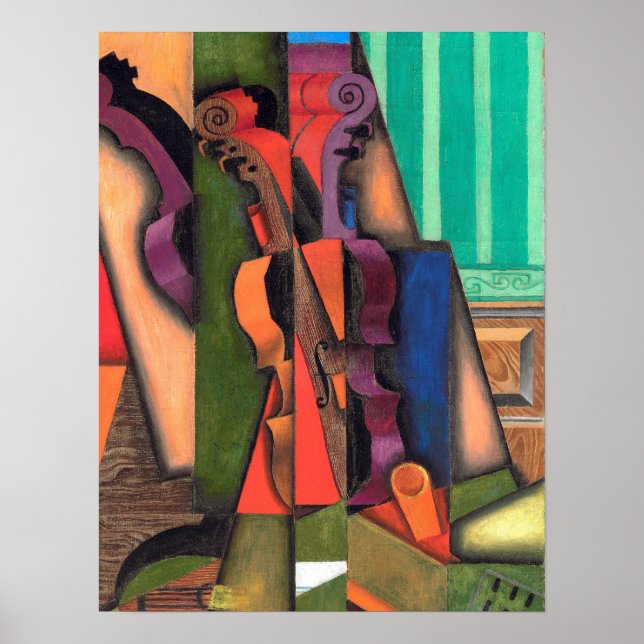 Gris - Geige und Gitarre Poster (Vorne)