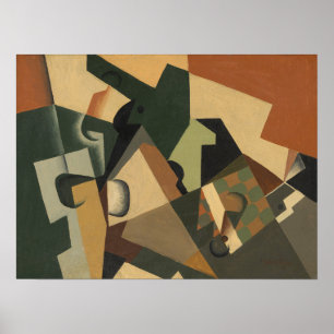 Gris - Glas und Schachbrett 1917 Poster