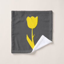 Gris Golden Yellow Tulip gris foncé Grosse florale