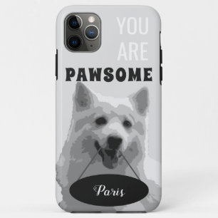 Gris japonais Spitz iPhone 11 Pro Max Coque