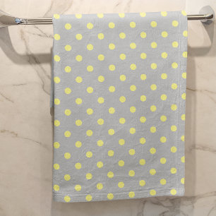 Gris jaune à pois