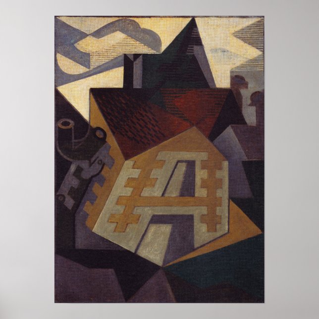 Gris - Landschaft in Beaulieu Poster (Vorne)
