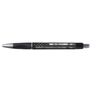 Gris Line Grunge Flag Agent correctionnel Stylo