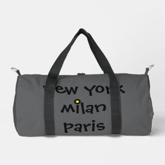 Gris Londres Milan Ibiza Duffle Travel Gym Sac