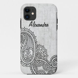 Gris Mehndi Motif BT iPhone 5 Coque