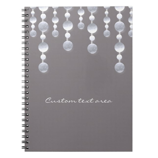 Gris miroir glam glamour glamour chic journal Carn (Devant)