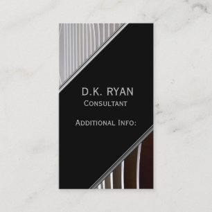 Gris moderne Carte de visite 4
