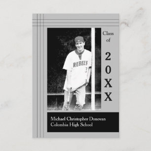 Gris moderne de rayures - faire-part de