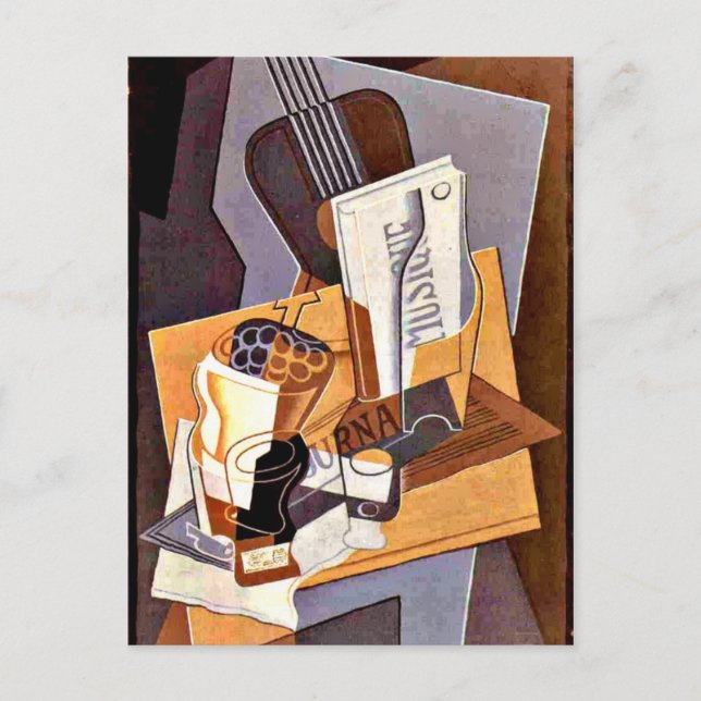 Gris - Musikbuch Postkarte (Vorderseite)