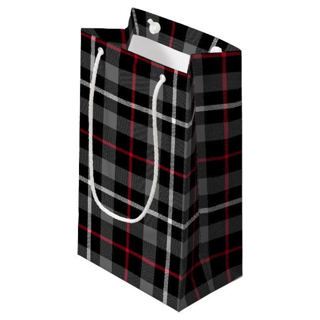 Gris Plaid Pour Sac Cadeau De Noël (Devant Angle)