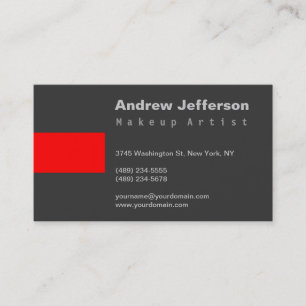 Gris Rouge professionnel maquillage Artiste Carte 