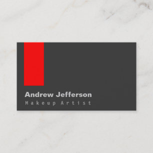 Gris Rouge professionnel maquillage Artiste Carte 