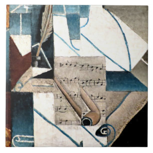 Gris - Stift und Pfeife Fliese