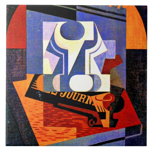 Gris - The Fruit Dish, 1918 Fliese (Vorderseite)