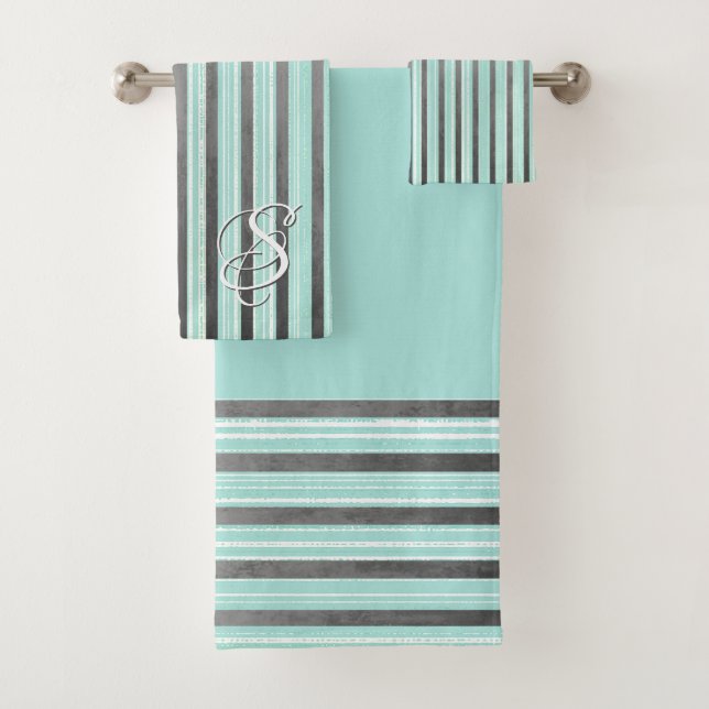 Gris, turquoise et blanc (En situation)