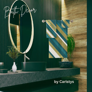 Gris Turquoise Gold Cream sur Dark Turquoise