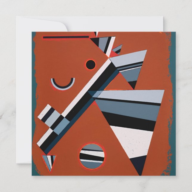 Gris von Kandinsky Abstrakte Malerei Moderne Kunst Karte (Vorderseite)