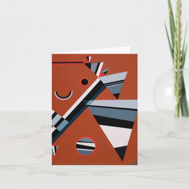 Gris von Kandinsky Abstrakte Malerei Moderne Kunst Karte (Vorderseite)