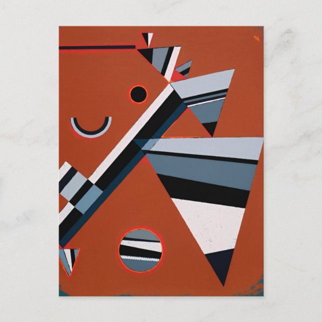 Gris von Kandinsky Abstrakte Malerei Moderne Kunst Postkarte (Vorderseite)