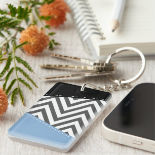 Gris Zigzag, Gris Chevron, Motif Zigzag, Bleu